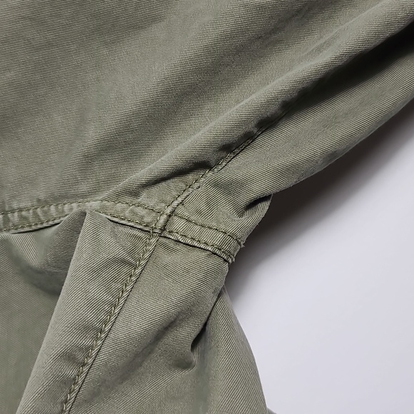 TORY BURCH 100% Cotton Bermuda Chino Olive Green Shorts Size 28 - Picture 16 of 16